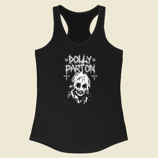 Metal Dolly Parton‬‬ Racerback Tank Top