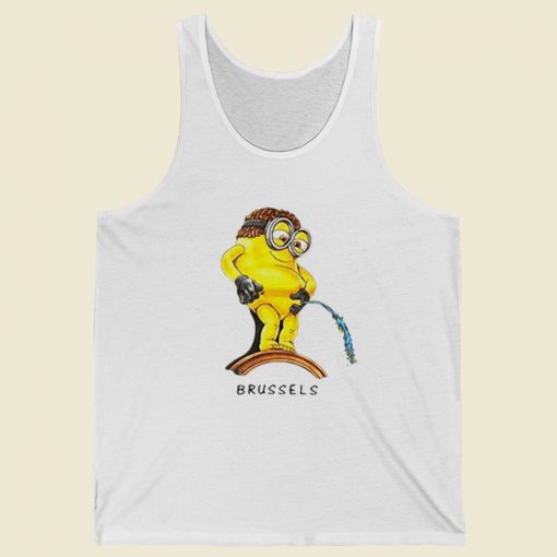 Minion Brussels Funny Tank Top On Sale