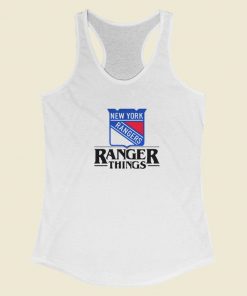 New York Rangers Things Racerback Tank Top On Sale