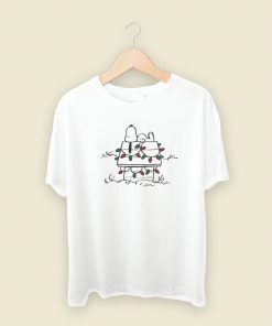 Snoopy Doghouse Christmas Light T Shirt Style