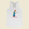 Phish Simpsons Lawn Boy Racerback Tank Top