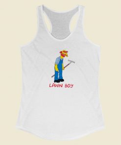 Phish Simpsons Lawn Boy Racerback Tank Top