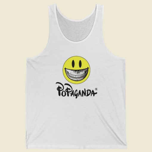 Popaganda Ron English Smiley Big Grin Tank Top