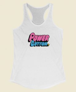 Power Bottom Puff Pride Racerback Tank Top