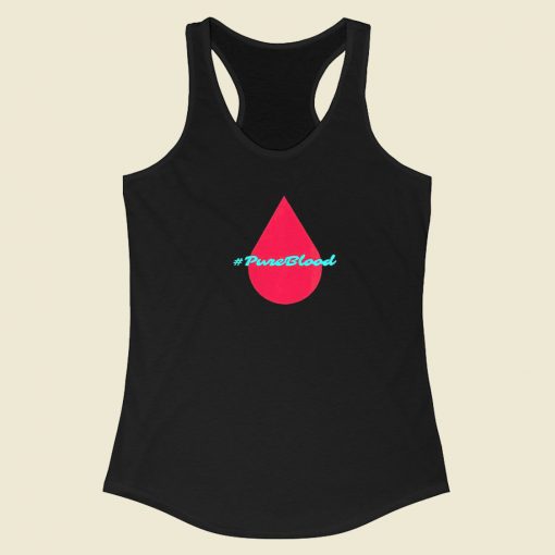 Pure Blood Movement Graphic Racerback Tank Top