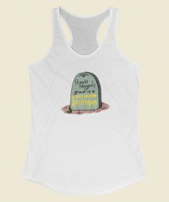 Ronald Reagans Grave Racerback Tank Top