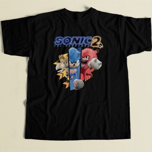 Sonic 2 Character Running T Shirt Style On Sale