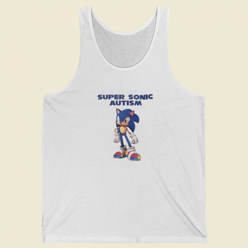 Sonic Say Fucks Autism Tank Top