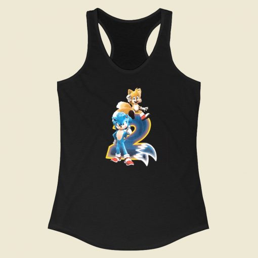 Sonic The Hedgehog 2 Tails Racerback Tank Top