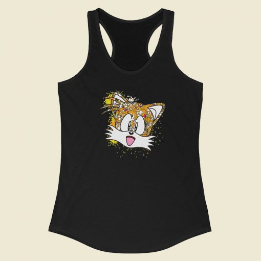 Sonic Tails Pixel Profile Racerback Tank Top