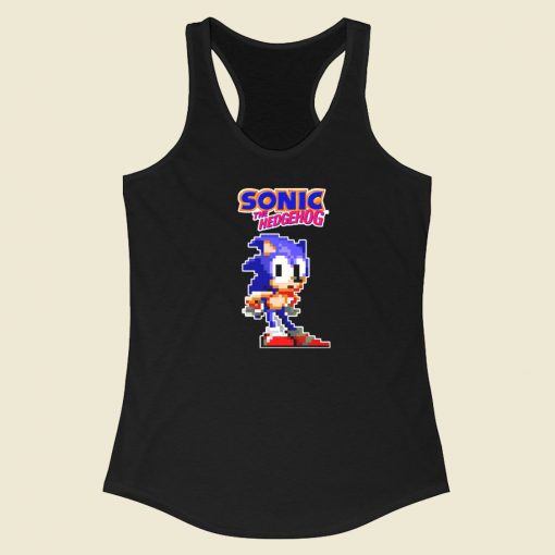 Sonic The Hedgehog Waiting Sega Racerback Tank Top