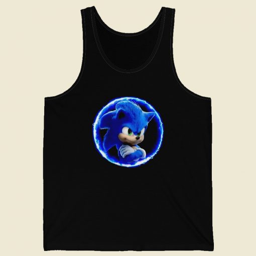 Sonic the Hedgehog 2 Circle Tank Top On Sale