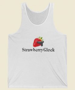 Strawberry Glock Funny Tank Top On Sale