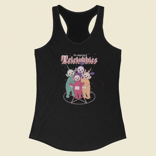 The Conjuring Of Teletubbies Racerback Tank Top