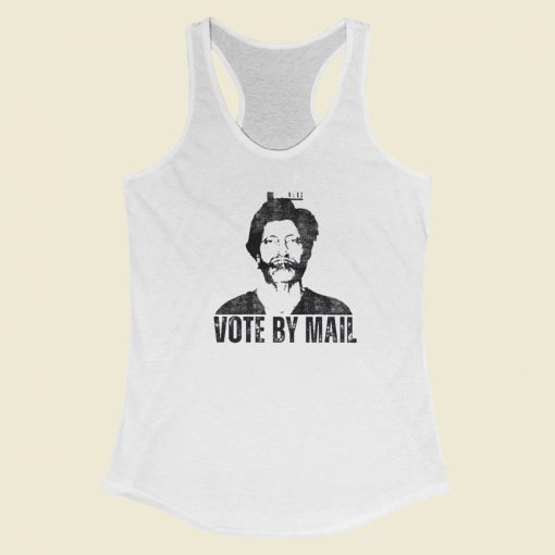 Vote By Mail Ted Kaczynski Racerback Tank Top