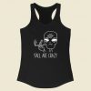 Yall Are Crazy Funny Alien Racerback Tank Top