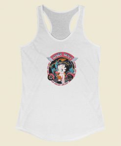 Biker Betty Boop Motorcycle Racerback Tank Top