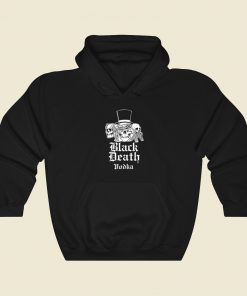 Black Death Vodka Skull Hoodie Style