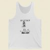 Blue Sky Black Death Skeleton Tank Top