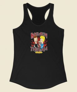 Breaking The Law Beavis Racerback Tank Top