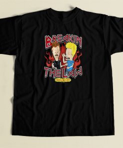 Breaking The Law Beavis Butthead T Shirt Style