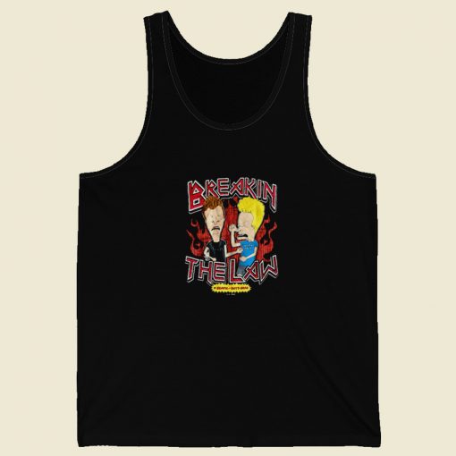 Breaking The Law Beavis Butthead Tank Top