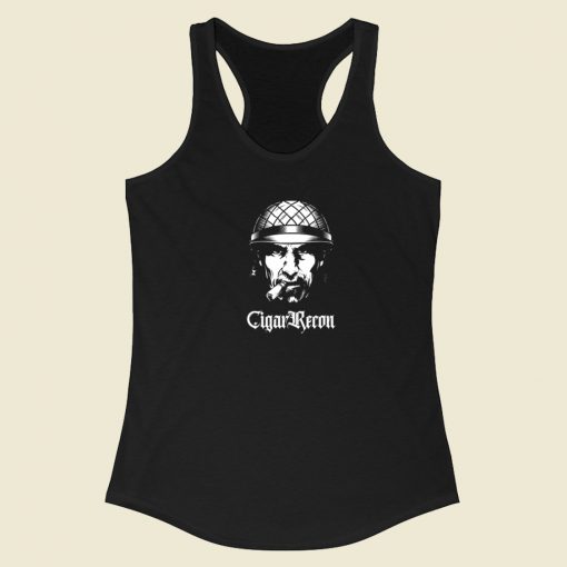 Cigar Recon Graphic Racerback Tank Top