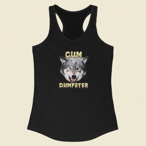 Cum Dumpster Vintage Racerback Tank Top