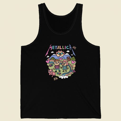 Cute Metallica Cartoon Tank Top