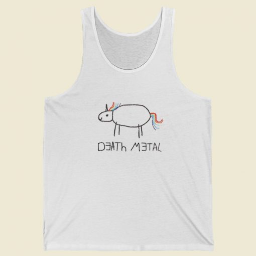 Death Metal Unicorn Funny Tank Top Fashion