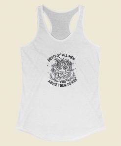 Who Abuse Their Power Racerback Tank Top