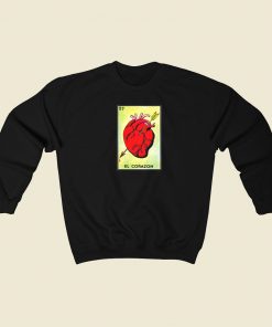 El Corazon Loteria Sweatshirts Style