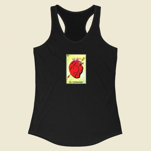 El Corazon Loteria Racerback Tank Top