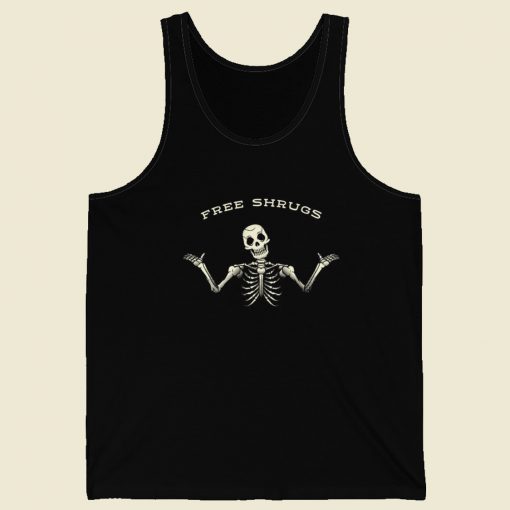 Free Shrugs Skeleton Tank Top