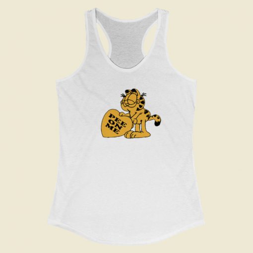 Garfield Pee On Me Racerback Tank Top