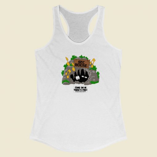 Gec House Come In Theres Fire Racerback Tank Top