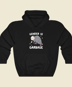 Gender Is Garbage Funny Hoodie Style