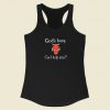 God Busy Can I Help You Devil Racerback Tank Top