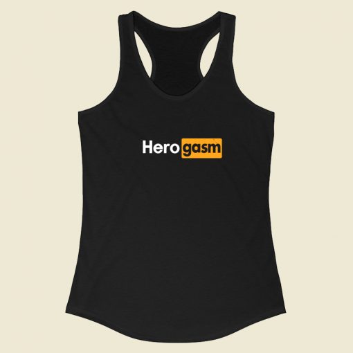 Hero Porn Funny Racerback Tank Top