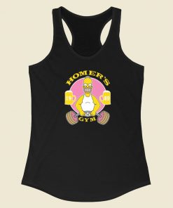 Homer Simpson Gym Racerback Tank Top