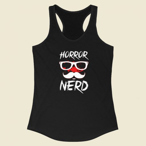 Horror Nerd 80s Racerback Tank Top