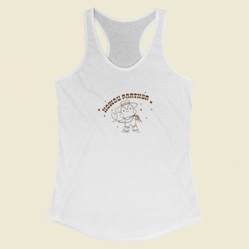 Howdy Partner Cowboy Racerback Tank Top