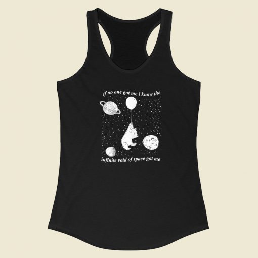 Infinite Space Bear Funny Racerback Tank Top