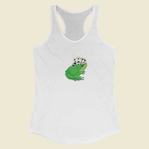 Kermit Cowboy Frog Howdy Racerback Tank Top