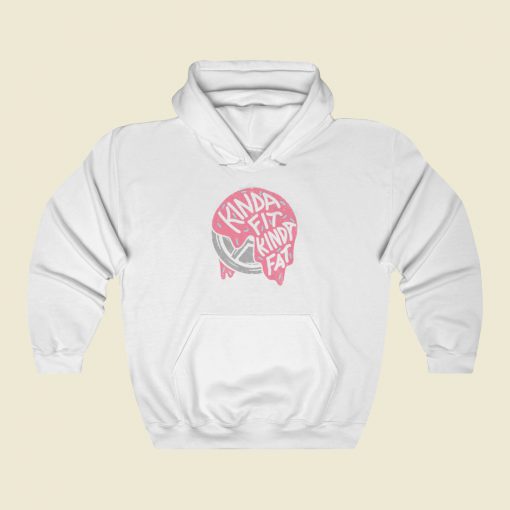 Kinda Fit Kinda Fat Frosted Plates Hoodie Style