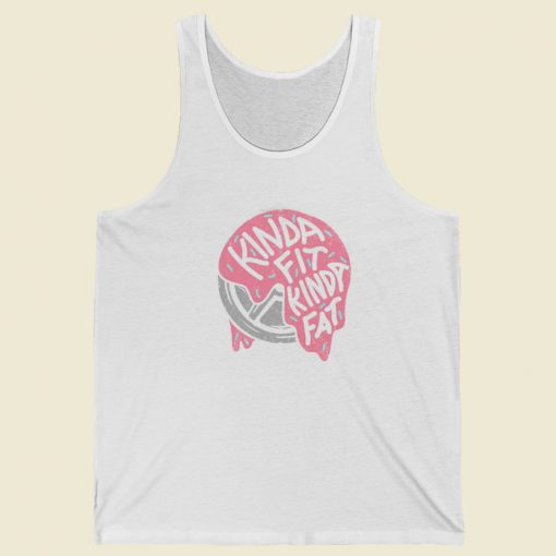 Kinda Fit Kinda Fat Frosted Plates Tank Top