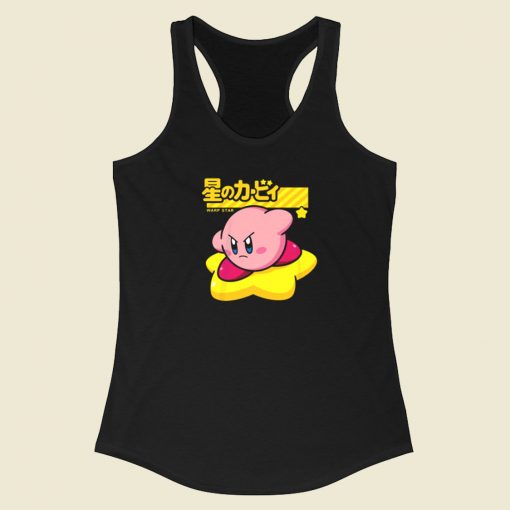 Kirby Warpstar Anime Racerback Tank Top On Sale