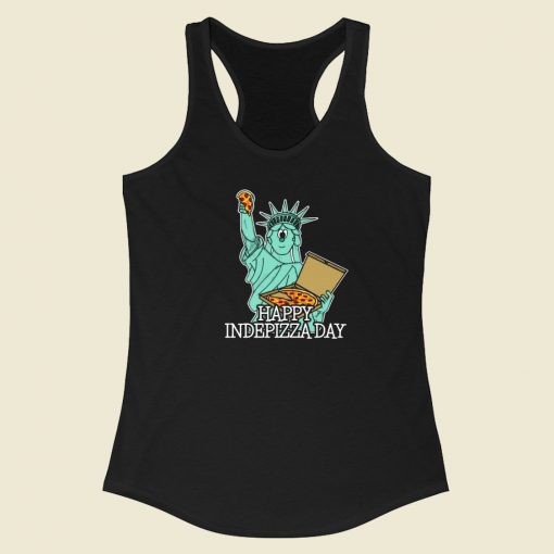 Liberty Pizza Indepizza Day Racerback Tank Top