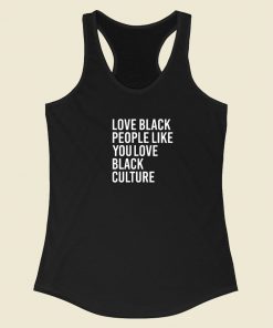 Love Black People Racerback Tank Top