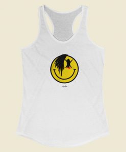 Smiley Symbol Eat Shit Racerback Tank Top